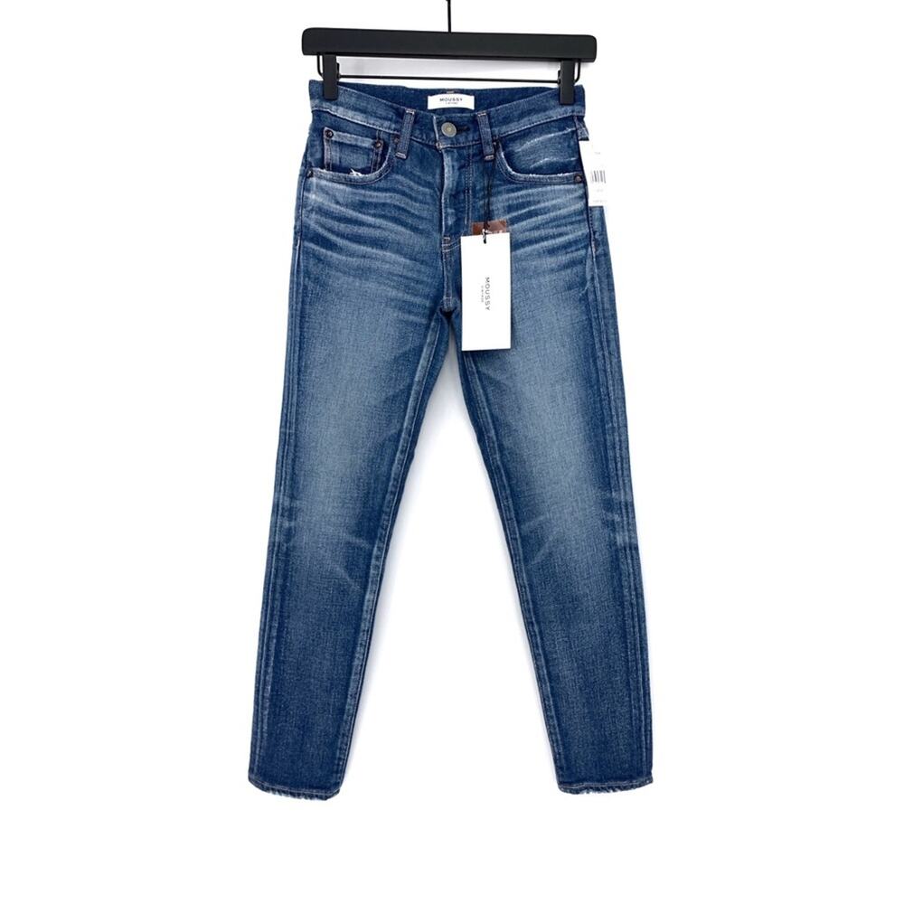 NWT MOUSSY Vintage Nancy Skinny Jean Blue Denim 24